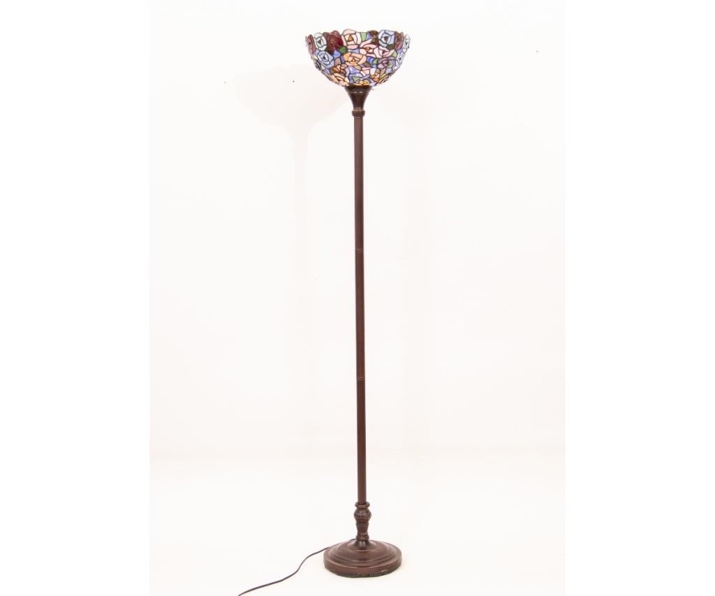 Large Tiffany style floor lamp with
