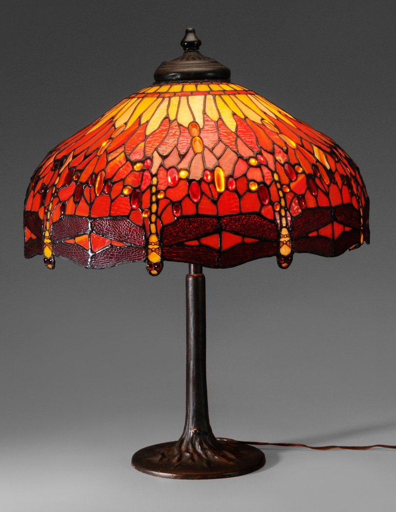 Large Tiffany Style Table Lamp late