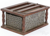 LARGE TIN AND CHERRY FOOTWARME