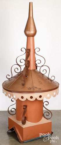 LARGE TIN ARCHITECTURAL BARN CUPOLA