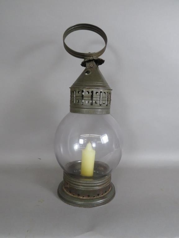 LARGE TIN CANDLE LANTERNca.