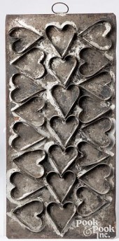 LARGE TIN HEART COOKIE CUTTER,