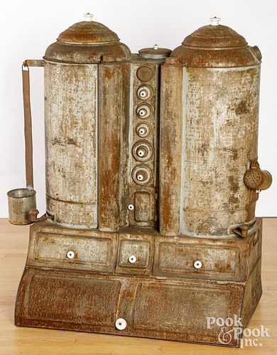 LARGE TIN INDUSTRIAL SERVING