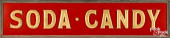 LARGE TIN SODA - CANDY ADVERTI