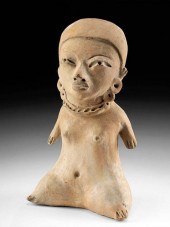 LARGE TLATILCO POTTERY SEATED