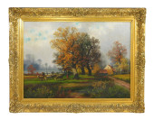 LARGE TRADITIONAL LANDSCAPE, O