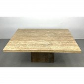 Large Travertine Marble Coffee