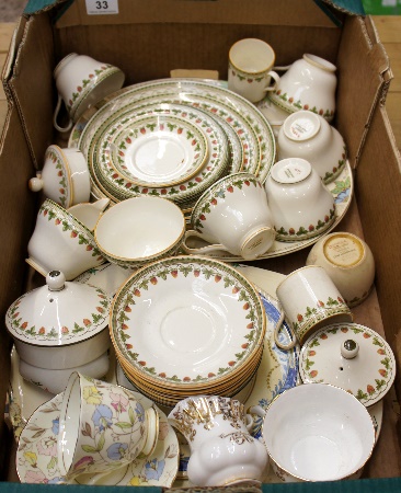 Large Tray of Wedgwood Strawberry