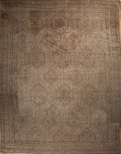 LARGE TURKISH OUSHAK TAN-GROUN