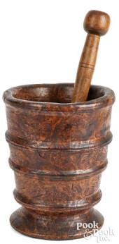 LARGE TURNED BURL MORTAR<br>La