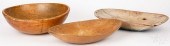 LARGE TURNED WOOD BOWLLarge tu