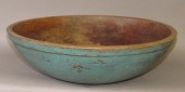 LARGE TURNED WOOD KITCHEN BOWL