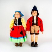 LARGE TURNER DOLLS, HANSEL AND