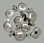 Large turquoise concha belt, s