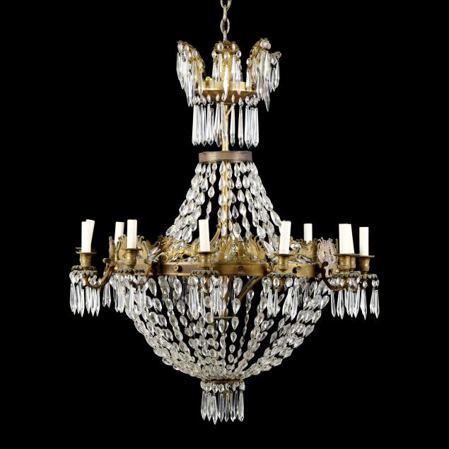 LARGE TWELVE LIGHT NEOCLASSICAL