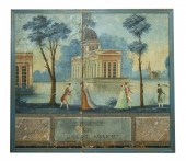 LARGE TWO-PANEL EARLY 18TH C.
