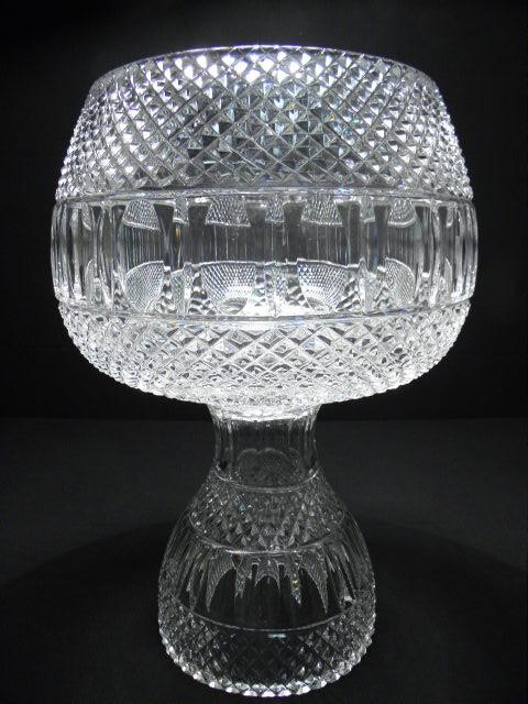 Large two piece cut crystal
