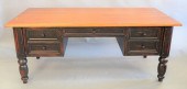 LARGE TWO-TONED CANADEL DESK,