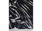 Large unframed woodblock in bl