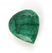 LARGE UNSET EMERALD WITH IDENT
