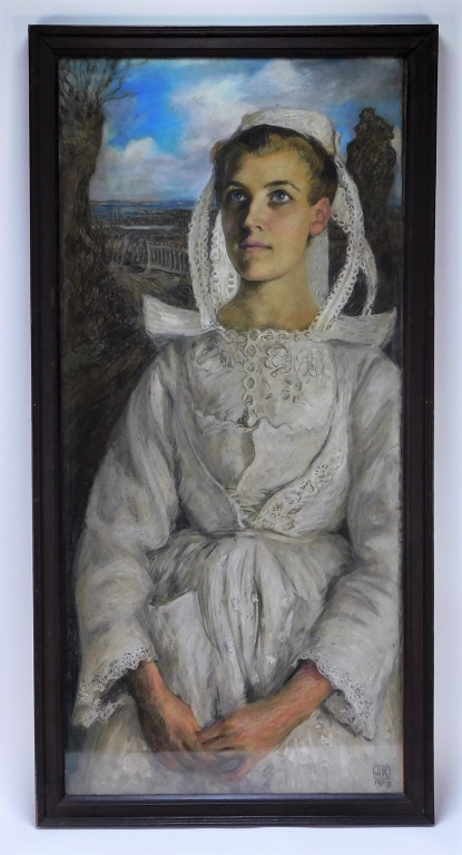 LARGE UNUSUAL PORTRAIT PAINTING