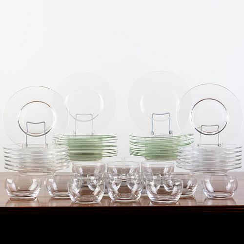 LARGE VAL ST. LAMBERT GLASS TABLE
