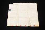 LARGE VELLUM INDENTURE DATED 1