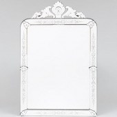 LARGE VENETIAN ETCHED GLASS MI