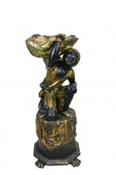 LARGE VENETIAN PAINTED & CARVE