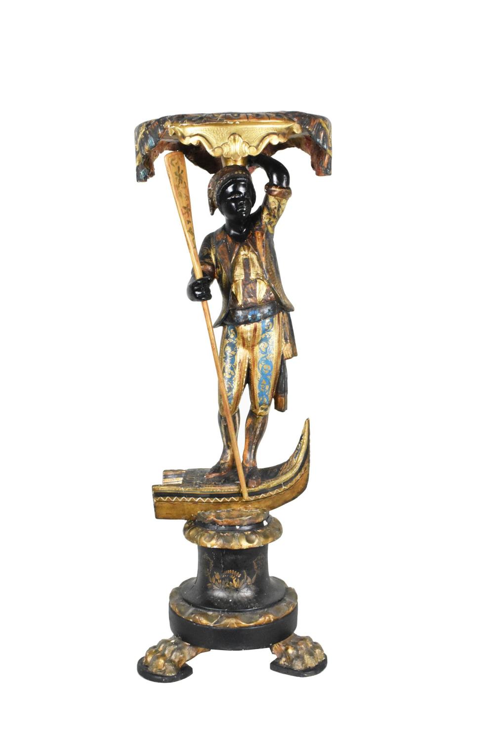 LARGE VENETIAN PARCEL GILT AND