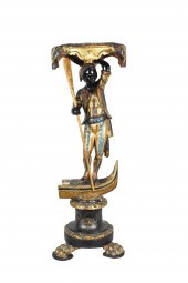 LARGE VENETIAN PARCEL GILT AND