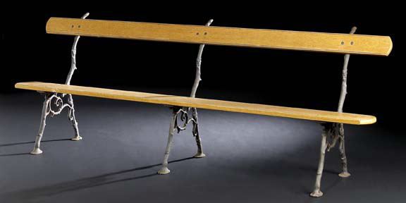 Large Victorian Cast-Iron and Oak