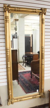 LARGE VICTORIAN GILTWOOD-FRAME