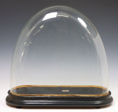 LARGE VICTORIAN GLASS CLOCK DO