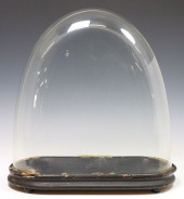LARGE VICTORIAN GLASS CLOCK DO