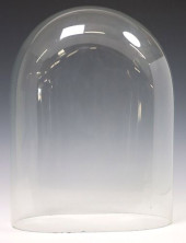 LARGE VICTORIAN GLASS CLOCK DO