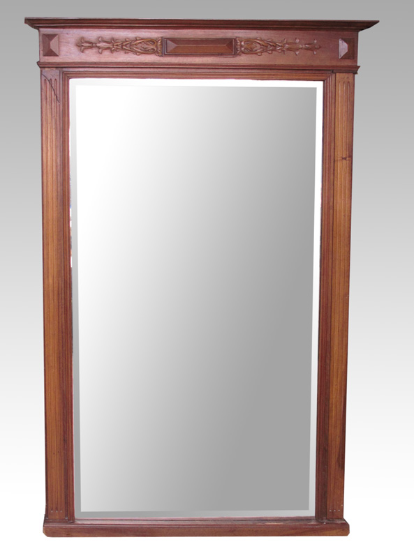 LARGE VICTORIAN HALL MIRROR: