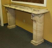 Large Victorian marble entrywa