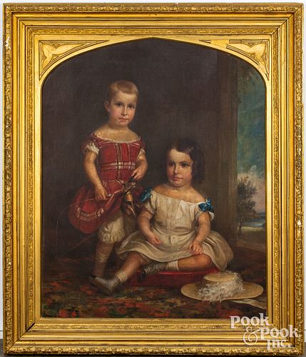 LARGE VICTORIAN OIL ON CANVAS