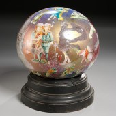 LARGE VICTORIAN POTICHOMANIA W