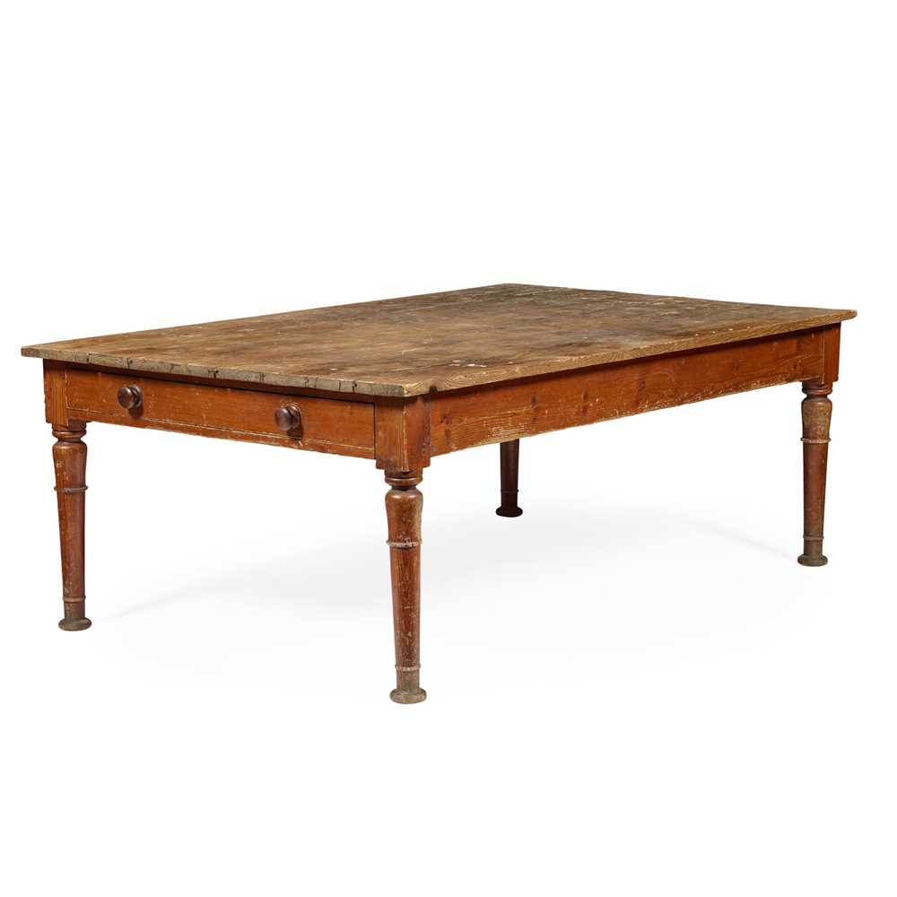 LARGE VICTORIAN SCRUBBED AND