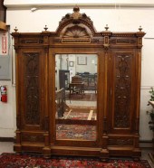 LARGE VICTORIAN WALNUT BREAKFR