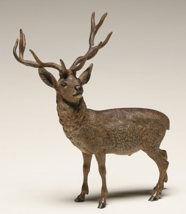 Large Vienna bronze cold painted