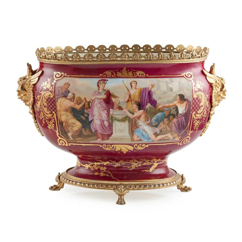 LARGE VIENNA STYLE PORCELAIN
