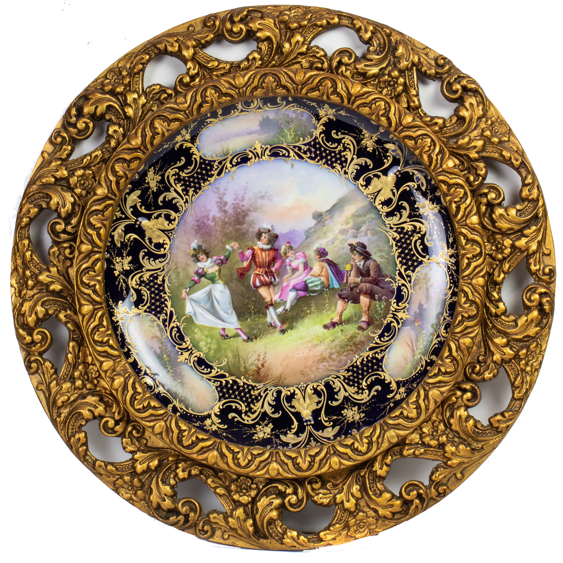 LARGE VIENNA STYLE PORCELAIN