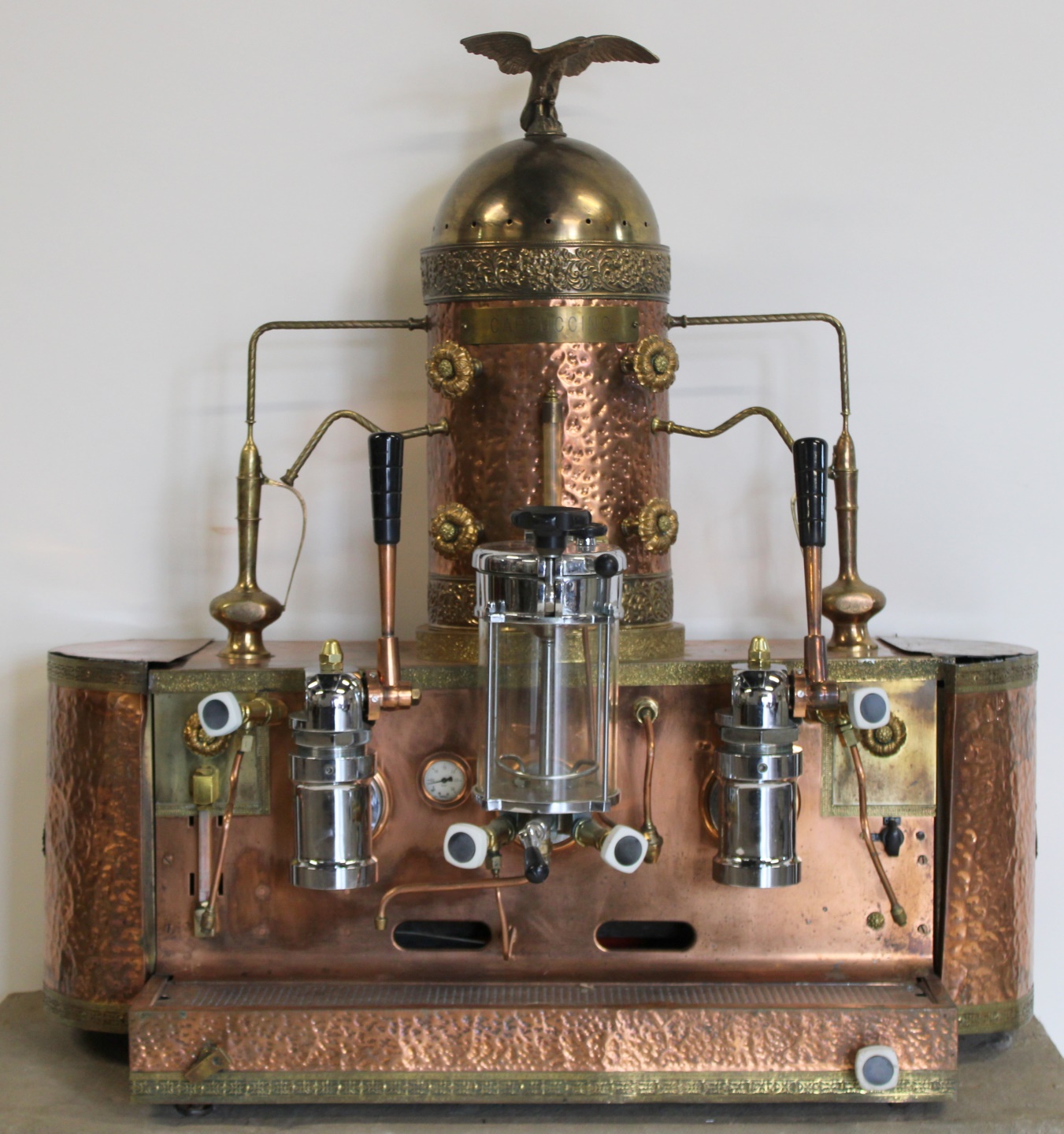 LARGE VINTAGE BRASS & COPPER