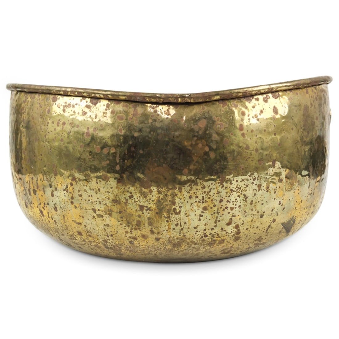 LARGE VINTAGE BRASS PLANTERLarge