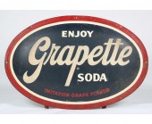 Large vintage Grapette soda ti