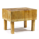 LARGE VINTAGE MAPLE BUTCHER BL