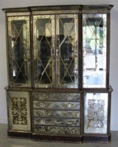 Large Vintage Mirrored Two Par